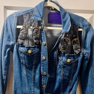 Rare Vintage Levi Strauss & Co. Cutout Buckle Denim Jacket